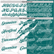 Load image into Gallery viewer, Custom Graffiti Pattern Teal-White 3D Scratch Performance Polo Shirt