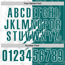 Load image into Gallery viewer, Custom Graffiti Pattern Teal-White 3D Scratch Performance Polo Shirt