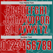 Laden Sie das Bild in den Galerie-Viewer, Custom Graffiti Pattern Red Teal-White 3D Scratch Performance Polo Shirt