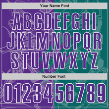 Загрузить изображение в средство просмотра галереи, Custom Graffiti Pattern Purple Teal-White 3D Scratch Performance Polo Shirt