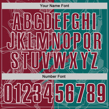 Load image into Gallery viewer, Custom Graffiti Pattern Crimson Teal-White 3D Scratch Performance Polo Shirt