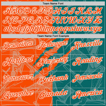 Laden Sie das Bild in den Galerie-Viewer, Custom Graffiti Pattern Orange Teal-White 3D Scratch Performance Polo Shirt