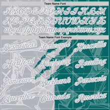 Load image into Gallery viewer, Custom Graffiti Pattern Gray Teal-White 3D Scratch Performance Polo Shirt