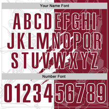 Laden Sie das Bild in den Galerie-Viewer, Custom Graffiti Pattern Crimson-White 3D Scratch Performance Polo Shirt