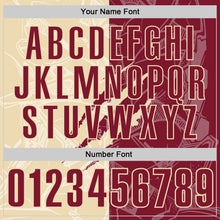 Laden Sie das Bild in den Galerie-Viewer, Custom Graffiti Pattern Crimson-Cream 3D Scratch Performance Polo Shirt