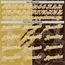 Laden Sie das Bild in den Galerie-Viewer, Custom Graffiti Pattern Old Gold Brown-White 3D Scratch Performance Polo Shirt