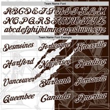 Laden Sie das Bild in den Galerie-Viewer, Custom Graffiti Pattern Brown-White 3D Scratch Performance Polo Shirt