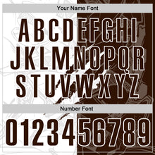 Laden Sie das Bild in den Galerie-Viewer, Custom Graffiti Pattern Brown-White 3D Scratch Performance Polo Shirt