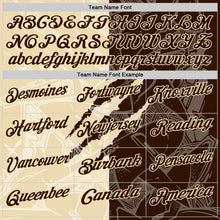 Laden Sie das Bild in den Galerie-Viewer, Custom Graffiti Pattern Brown-Cream 3D Scratch Performance Polo Shirt