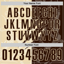 Laden Sie das Bild in den Galerie-Viewer, Custom Graffiti Pattern Brown-Cream 3D Scratch Performance Polo Shirt