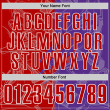 Laden Sie das Bild in den Galerie-Viewer, Custom Graffiti Pattern Red Purple-White 3D Scratch Performance Polo Shirt