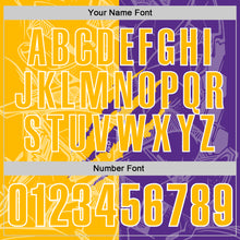 Laden Sie das Bild in den Galerie-Viewer, Custom Graffiti Pattern Gold Purple-White 3D Scratch Performance Polo Shirt