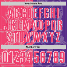 Laden Sie das Bild in den Galerie-Viewer, Custom Graffiti Pattern Neon Pink Purple-White 3D Scratch Performance Polo Shirt