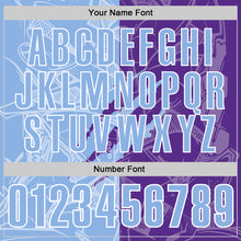 Laden Sie das Bild in den Galerie-Viewer, Custom Graffiti Pattern Light Blue Purple-White 3D Scratch Performance Polo Shirt