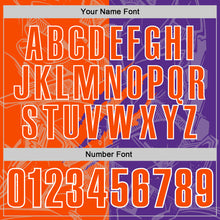 Laden Sie das Bild in den Galerie-Viewer, Custom Graffiti Pattern Orange Purple-White 3D Scratch Performance Polo Shirt