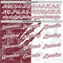 Laden Sie das Bild in den Galerie-Viewer, Custom Graffiti Pattern White-Burgundy 3D Scratch Performance Polo Shirt