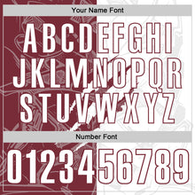 Laden Sie das Bild in den Galerie-Viewer, Custom Graffiti Pattern White-Burgundy 3D Scratch Performance Polo Shirt