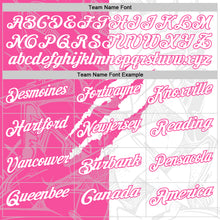 Laden Sie das Bild in den Galerie-Viewer, Custom Graffiti Pattern White-Pink 3D Scratch Performance Polo Shirt