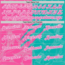 Laden Sie das Bild in den Galerie-Viewer, Custom Graffiti Pattern Pink Aqua-White 3D Scratch Performance Polo Shirt