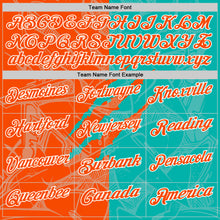Laden Sie das Bild in den Galerie-Viewer, Custom Graffiti Pattern Orange Aqua-White 3D Scratch Performance Polo Shirt