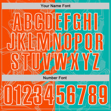 Laden Sie das Bild in den Galerie-Viewer, Custom Graffiti Pattern Orange Aqua-White 3D Scratch Performance Polo Shirt