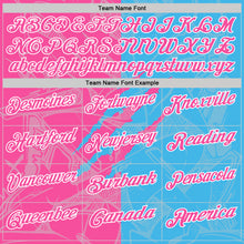 Laden Sie das Bild in den Galerie-Viewer, Custom Graffiti Pattern Pink Sky Blue-White 3D Scratch Performance Polo Shirt