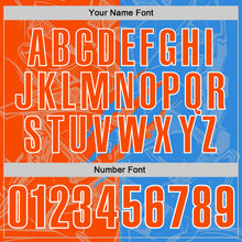 Laden Sie das Bild in den Galerie-Viewer, Custom Graffiti Pattern Orange Powder Blue-White 3D Scratch Performance Polo Shirt