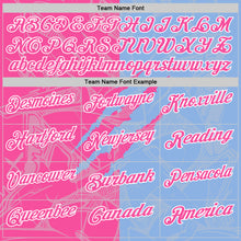 Load image into Gallery viewer, Custom Graffiti Pattern Pink Light Blue-White 3D Scratch Performance Polo Shirt