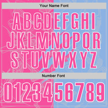 Load image into Gallery viewer, Custom Graffiti Pattern Pink Light Blue-White 3D Scratch Performance Polo Shirt