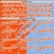 Laden Sie das Bild in den Galerie-Viewer, Custom Graffiti Pattern Orange Light Blue-White 3D Scratch Performance Polo Shirt