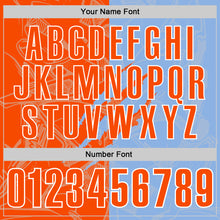 Laden Sie das Bild in den Galerie-Viewer, Custom Graffiti Pattern Orange Light Blue-White 3D Scratch Performance Polo Shirt