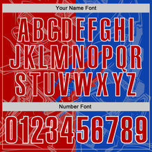 Laden Sie das Bild in den Galerie-Viewer, Custom Graffiti Pattern Red Thunder Blue-White 3D Scratch Performance Polo Shirt