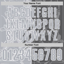 Laden Sie das Bild in den Galerie-Viewer, Custom Graffiti Pattern Gray Steel Gray-White 3D Scratch Performance Polo Shirt