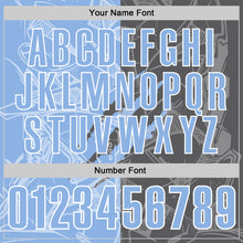 Laden Sie das Bild in den Galerie-Viewer, Custom Graffiti Pattern Light Blue Steel Gray-White 3D Scratch Performance Polo Shirt