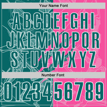 Laden Sie das Bild in den Galerie-Viewer, Custom Graffiti Pattern Teal Pink-White 3D Scratch Performance Polo Shirt