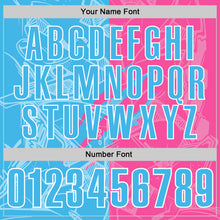 Load image into Gallery viewer, Custom Graffiti Pattern Sky Blue Pink-White 3D Scratch Performance Polo Shirt