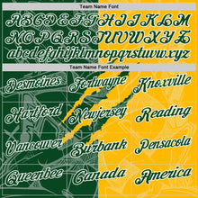 Laden Sie das Bild in den Galerie-Viewer, Custom Graffiti Pattern Green Gold-White 3D Scratch Performance Polo Shirt
