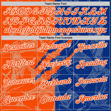 Laden Sie das Bild in den Galerie-Viewer, Custom Graffiti Pattern Orange Royal-White 3D Scratch Performance Polo Shirt