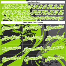 Load image into Gallery viewer, Custom Black Neon Green Steel Gray-White 3D Pattern Design Animal Wolf And Splash Performance Polo Shirt