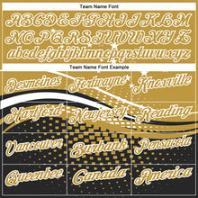 Load image into Gallery viewer, Custom Old Gold Black-White 3D Pattern Design Star And Geometric Shapes Performance Polo Shirt