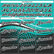 Загрузить изображение в средство просмотра галереи, Custom Aqua Black-White 3D Pattern Design Star And Geometric Shapes Performance Polo Shirt