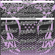 Загрузить изображение в средство просмотра галереи, Custom Light Purple Black-White 3D Pattern Design Star And Geometric Shapes Performance Polo Shirt