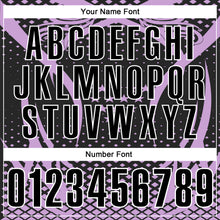 Загрузить изображение в средство просмотра галереи, Custom Light Purple Black-White 3D Pattern Design Star And Geometric Shapes Performance Polo Shirt