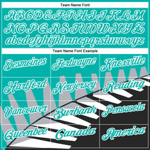 Загрузить изображение в средство просмотра галереи, Custom Aqua Black Gray-White 3D Pattern Design Geometric Shapes Performance Polo Shirt