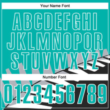 Загрузить изображение в средство просмотра галереи, Custom Aqua Black Gray-White 3D Pattern Design Geometric Shapes Performance Polo Shirt