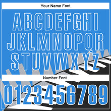 Laden Sie das Bild in den Galerie-Viewer, Custom Powder Blue Black Gray-White 3D Pattern Design Geometric Shapes Performance Polo Shirt