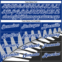 Load image into Gallery viewer, Custom Royal Black Gray-White 3D Pattern Design Geometric Shapes Performance Polo Shirt