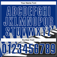 Load image into Gallery viewer, Custom Royal Black Gray-White 3D Pattern Design Geometric Shapes Performance Polo Shirt