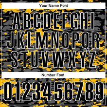 Load image into Gallery viewer, Custom Black Steel Gray Gold-White 3D Pattern Design Splash Performance Polo Shirt