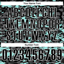 Load image into Gallery viewer, Custom Black Steel Gray Ice Blue-White 3D Pattern Design Splash Performance Polo Shirt